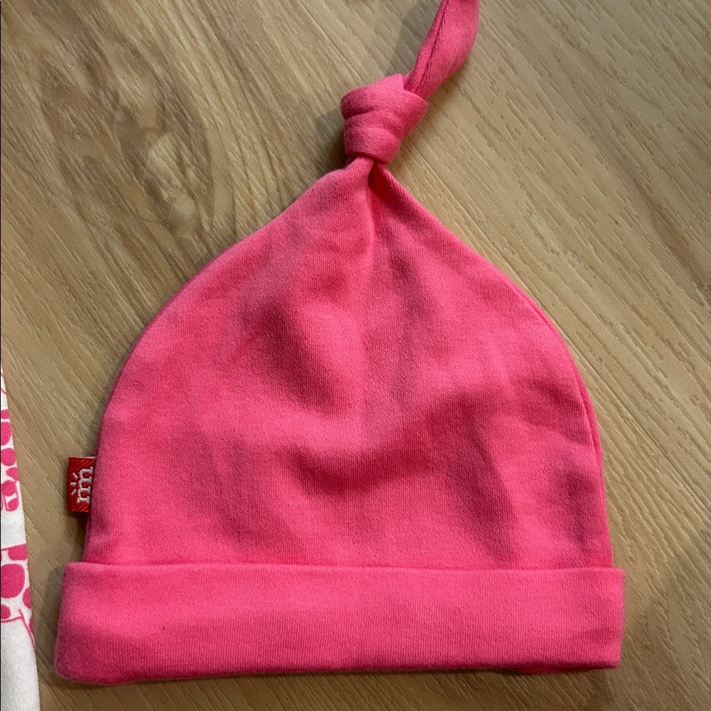 Magnetic Me Cream and Pink Animal Print Sleep Sack with Hat - Picture 4 of 5